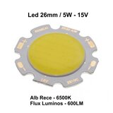 LED COB 26MM , PUTERE 5W